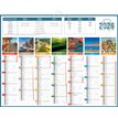 Calendrier bancaire illustré année civile BOUCHUT "Planète" 43 x 55 cm 70 %