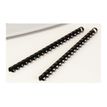 077511534577-Fellowes - 100 anneaux de reliure en plastique - 8 mm - jusqu'à 40 feuilles - noir-Angle droit-2
