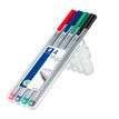 4007817334140-STAEDTLER triplus 334 - 4 feutres fins - 0.3 mm - noir. rouge. bleu. vert--1