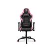 Fauteuil gamer ARMOR Elite - accoudoirs réglables - appui-tête intégré - noir et rose