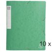 Exacompta - 10 Boîtes de classement en carte lustrée - dos 40 mm - vert (livrées à plat)