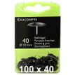 Exacompta - 100 Boîtes de 40 Punaises tête plate - 7 mm - noir