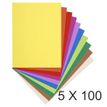 Exacompta Flash - 5 Paquets de 100 Chemises - 220 gr - couleurs assorties