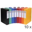 Exacompta - 10 Boîtes de classement en carte lustrée - dos 60 mm - couleurs assorties (livrées à plat)