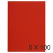 Exacompta Flash - 5 Paquets de 100 Chemises - 220 gr - rouge