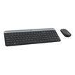 5099206086463-Logitech MK470 - Ensemble clavier et souris sans fil - ultra fin - Azerty - graphite-Angle gauche-1