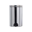 3019920903602-Rossignol SANELIA - Poubelle à pédale - 20 L - acier inoxydable-Avant-0