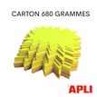 3270240169509-Apli Agipa - 50 éclatés fluo non effaçables - jaune/orange - 12 x 16 cm--3