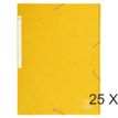 Exacompta - 25 Chemises à rabats maxi capacity - jaune