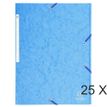 Exacompta - 25 Chemises à rabats maxi capacity - turquoise