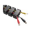 3303170105399-T'nB Ergonomic - Guide câble articulé avec base en métal - noir-Gros plan-2