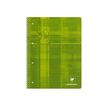 Clairefontaine Studium - Cahier à spirale A4 (21x29,7 cm) - 160 pages - grands carreaux (seyès) - feuilles perforées détachables - disponible dans différentes couleurs