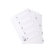 5016196103567-Exacompta - Pack de 25 intercalaires 5 positions numériques - A4 - blanc - touches plastifi-Multi-angle-1