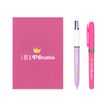 BIC My Message Princess - Kit avec 1 carnet et 1 stylo à bille 4 couleurs + 1 surligneur