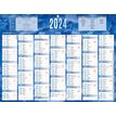Bouchut 222 - Calendrier bancaire 7 mois par face - 32 x 42 cm - bleu