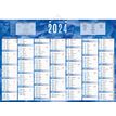 Bouchut 230 - Calendrier bancaire 7 mois par face - 38,5 x 54 cm - bleu