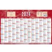Bouchut 228 - Calendrier bancaire recto 13 mois - 43 x 65 cm - rouge