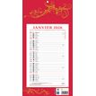 Calendrier bloc mensuel à feuillets année civile BOUCHUT "409 Rouge" 19 x 36 cm Pefc 70 %