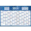 Calendrier bancaire année civile BOUCHUT "228 Bleu" 43 x 65 cm coloris bleu Pefc 70 %