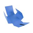 3130632007423-Exacompta - 10 Chemises extensibles 3 rabats à sangle - bleu-Angle gauche-2