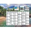 Quo Vadis - Calendrier Fantaisie 6 mois par face - 55 x 40,5 cm - évasion
