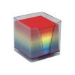 3413560240019-Quo Vadis - Bloc Cube avec support plexi - arc en ciel -P_2343950_2-0