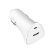 Just Green - Chargeur allume cigare pour voiture - USB-C - blanc
