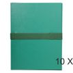 Exacompta - 10 Chemises extensibles à sangle - vert