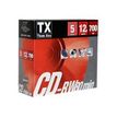 5060046677876-TX - 5 CD-RW - 700 MB -Angle gauche-0