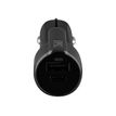 3303170098547-T'nB Xtrem work - chargeur multifonction allume-cigare pour smartphone - 2 USB - noir-Haut-1