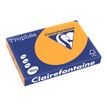 Clairefontaine Trophée - Papier couleur - A3 (297 x 420 mm) - 160 g/m² - 250 feuilles - clémentine