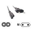 3700224714178-MCL Samar - câble d'alimentation 2 pôles (M) vers fiche bipolaire C7 (F) - 2 m-Image du produit-0