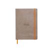 Rhodia Goalbook - Carnet souple A5 - 224 pages numérotées - petits carreaux - taupe