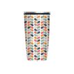 4260375686308-Kiub Bambou Chic - Mug Slide Cup - 420 ml - Fleurs bleues-Avant-0