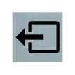 Pickup - Plaque de signalisation -  80 x 80 mm - autocollant - sortie