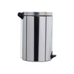 3019920903602-Rossignol SANELIA - Poubelle à pédale - 20 L - acier inoxydable-Gauche-2