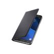 8806088355412-SAMSUNG - Etui flip wallet noir pour Galaxy J7 2016-Angle droit-0