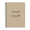 8422593060285-Notebook ECO DESIGN, KRAFT, carton recyclé, A4, quadrillage 5x5 mm, 120 feuilles de 4 couleurs, Miquel--0