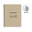 8422593060285-Notebook ECO DESIGN, KRAFT, carton recyclé, A4, quadrillage 5x5 mm, 120 feuilles de 4 couleurs, Miquel--1