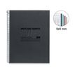 8422593060292-Notebook ECO DESIGN, Just Black, carton recyclé, A5, quadrillage 5x5 mm, 120 feuilles de 4 couleurs, M--1