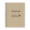 8422593060308-Notebook Miquelrius ECO DESIGN KRAFT, carton recyclé,  A5 quadrillage 5x5 mm,  120 feuilles de 4 coule--0