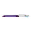 3086123249929-BIC 4 Couleurs Grip - Stylo bille 4 couleurs - permanent - rose, turquoise, pourpre, vert citron - encre à huile - 1 mm - moy-P_300043782_2-1