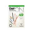 3329689750264-Clairefontaine Cray'On - Bloc encollé - A5 - 50 feuilles - blanc extra-P_300052098_1-0