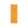 Oxford - Bloc shopping - 7,4 x 21 cm - 160 pages - petits carreaux - 80G - orange