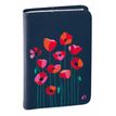 EUROTEXTAGENDA ML Bloom - Coquelicot bleu - 12x17 cm - Toile - Journalier - 12 mois de août à juillet - Quo Vadis