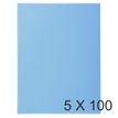 Exacompta Super 210 - 5 Paquets de 100 Chemises - 210 gr - bleu vif