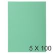 Exacompta Super 210 - 5 Paquets de 100 Chemises - 210 gr - vert vif