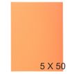Exacompta Super 210 - 5 Paquets de 50 Chemises 2 rabats - 210 gr - orange
