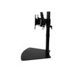 0065030864022-StarTech.com - Pied avec support de fixation pour 2 écrans jusqu'à 24" - noir-Droite-3