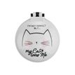 8051122265930-Legami - Mini brosse à cheveux avec miroir - chat-Avant-0